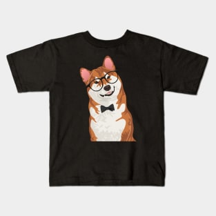 Cool Hipster Akita Inu Dog T-Shirt for Dog Lovers Kids T-Shirt